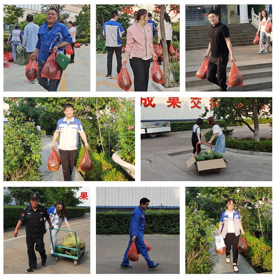 萬(wàn)斤西瓜齊登場(chǎng)，清涼一夏真是爽！——章丘豐源機(jī)械為員工送清涼啦！